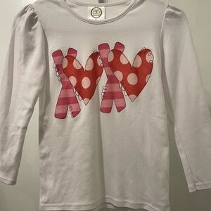 Blanks Boutique Girls size 12 Valentine Shirt